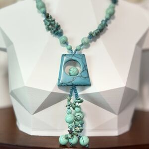 Chic Iris & Lily London Turquoise And Amazonite Necklace